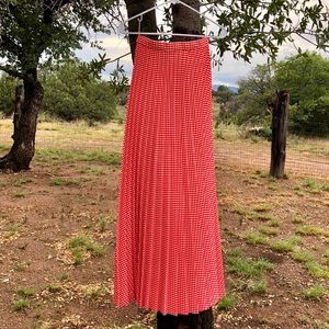 Pixie of California- pleated maxi skirt